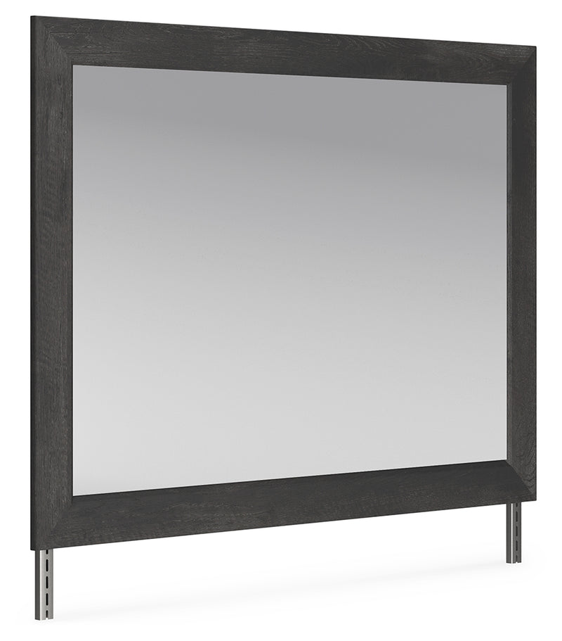 Nanforth Graphite Bedroom Mirror