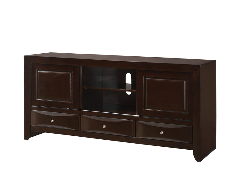 Emily Dresser Dark Cherry, Sleek And Modern Wood, 8 Drawers