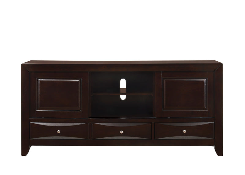 Emily Dresser Dark Cherry, Sleek And Modern Wood, 8 Drawers