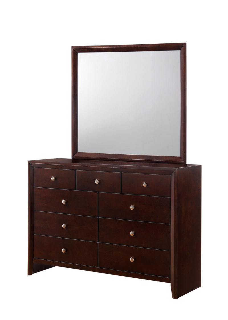 Evan Cherry Finish Classic And Modern, Cherry Wood Queen Panel Bed