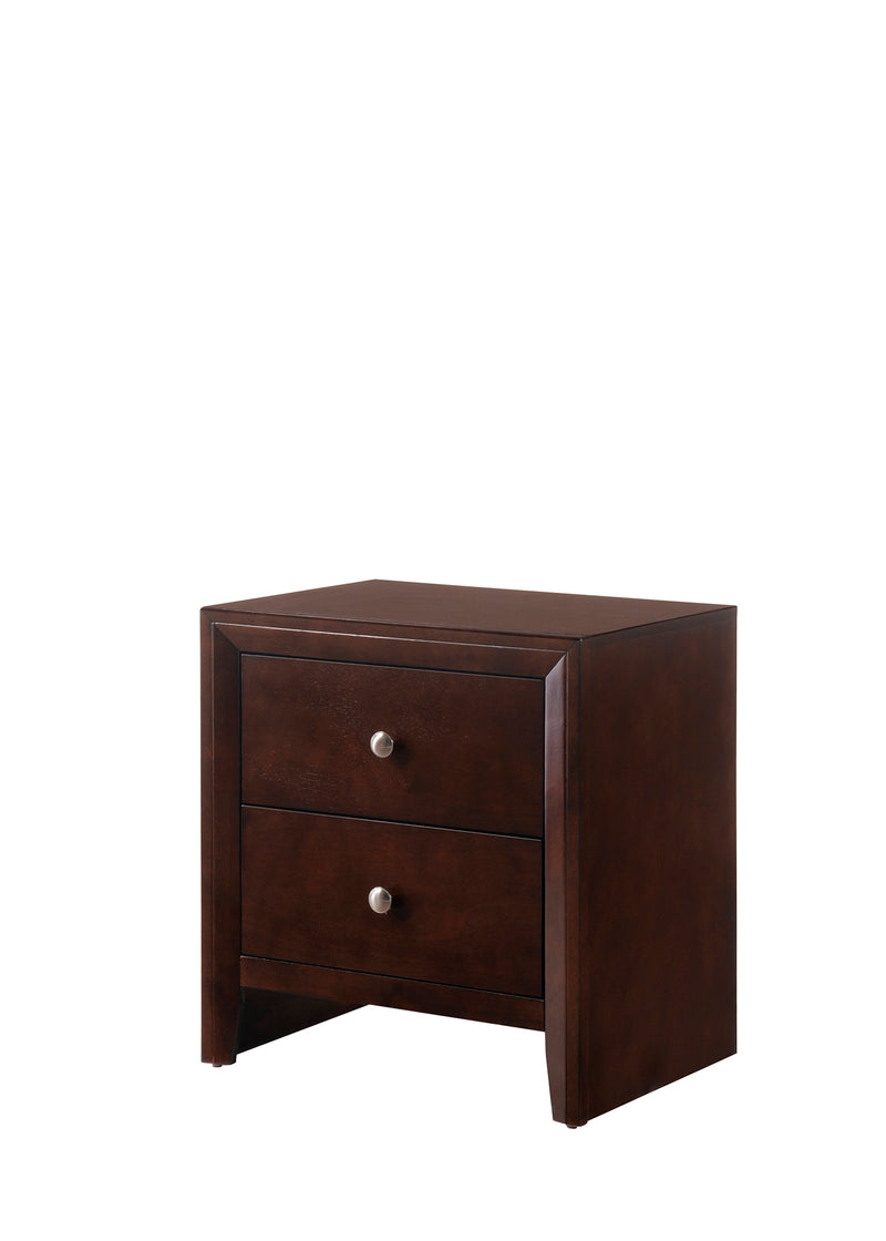 Evan Cherry Finish Classic And Modern, Cherry Wood Panel Bedroom Set
