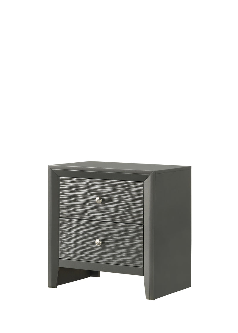 Denker Gunmetal Modern Contemporary Solid Wood 9-Drawers Dresser