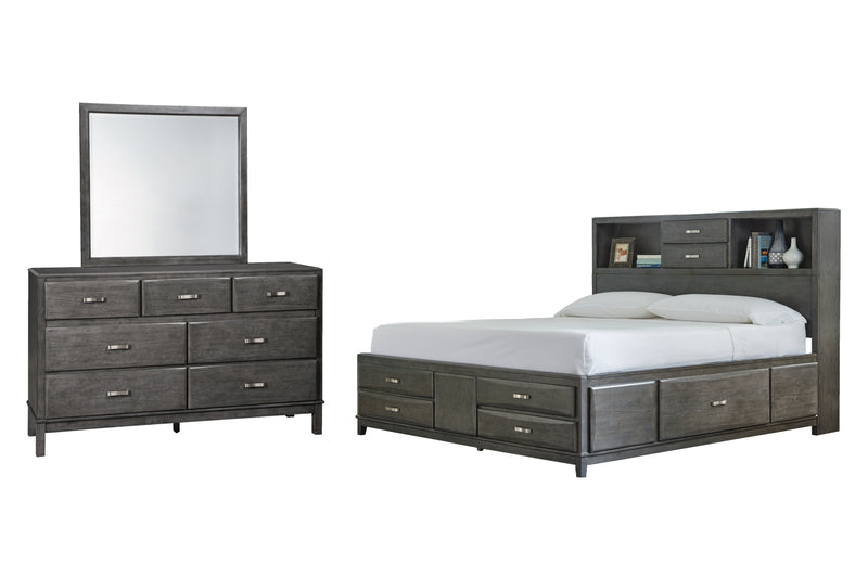 Caitbrook Gray 8 Storage Bedroom Set