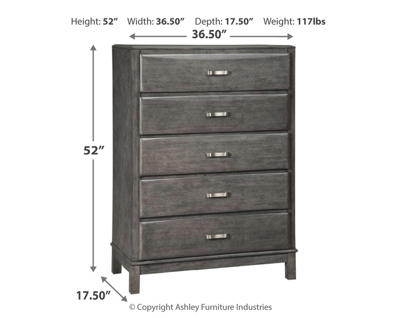 Caitbrook Gray 7 Storage Bedroom Set