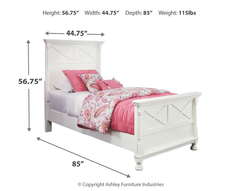 Kaslyn White Panel Headboard Bedroom Set