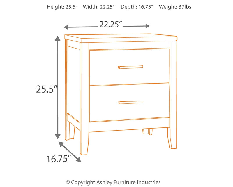 Olivet Silver Nightstand