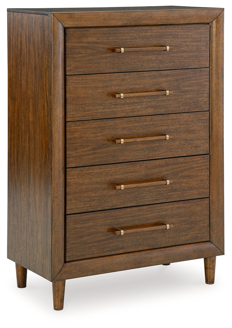 Lyncott Brown Chest Of Drawers