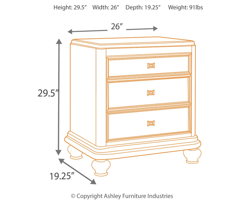 Coralayne Silver Upholstered Sleigh Bedroom Set