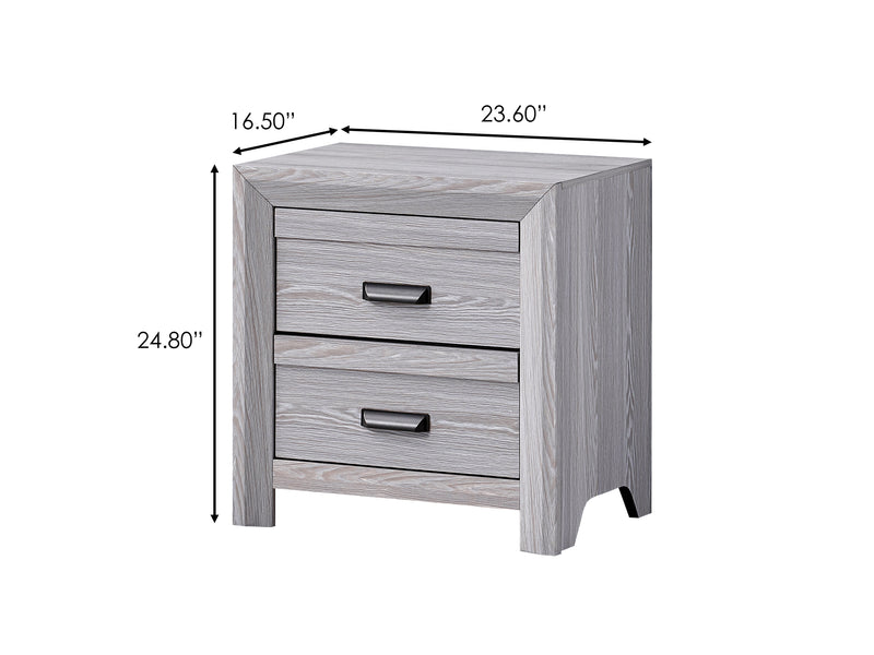 Adelaide Drift Wood Modern Contemporary Solid Wood And Veneers 6-Drawers Dresser
