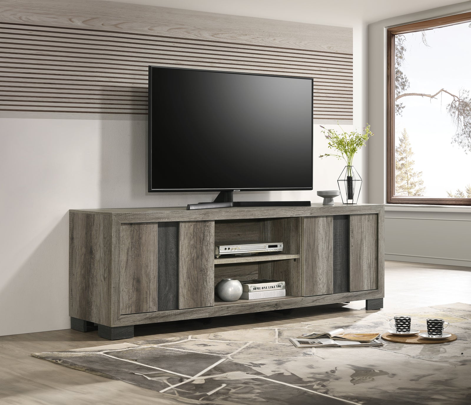 Rangley Gray Tv Stand