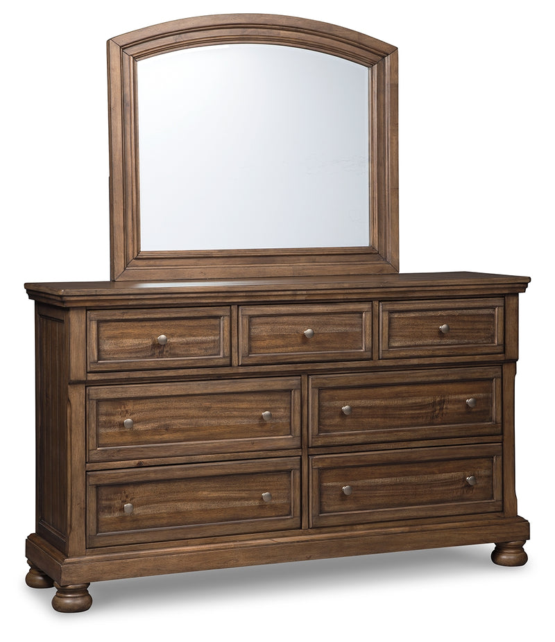 Flynnter Medium Brown Panel Bedroom Set