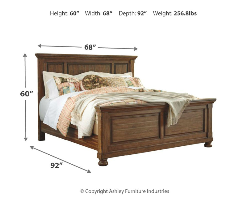 Flynnter Medium Brown Panel Bedroom Set