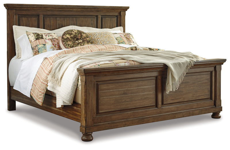 Flynnter Medium Brown Panel Bedroom Set