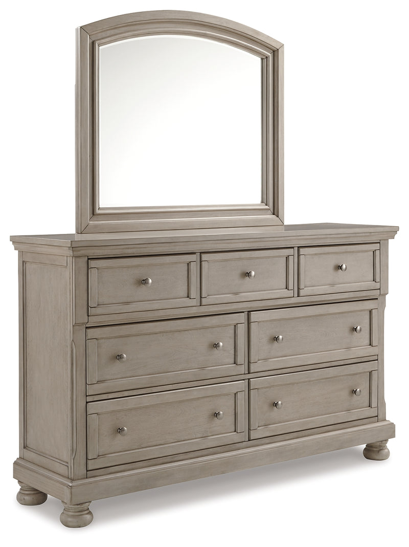 Lettner Light Gray Panel Bedroom Set