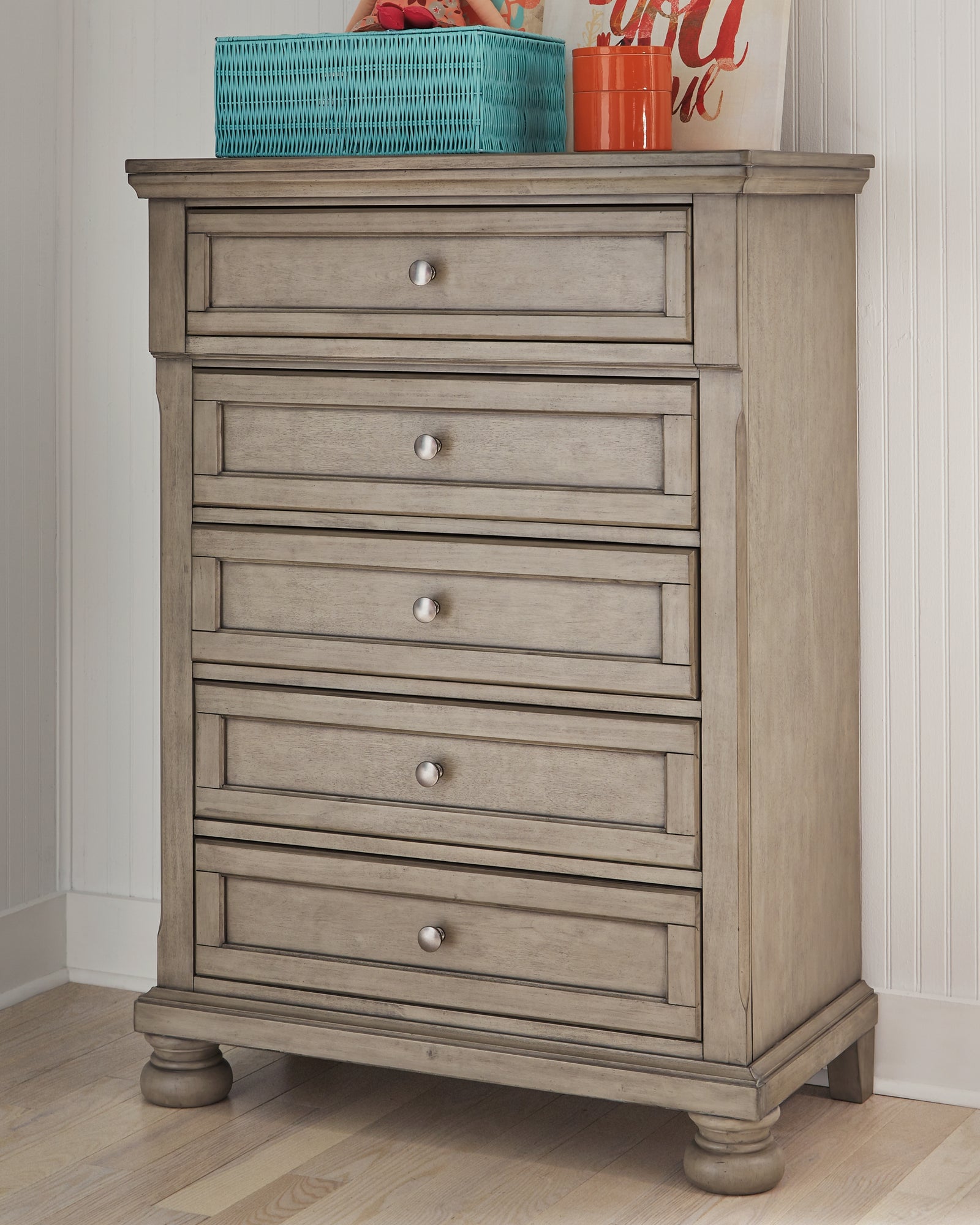 Lettner Light Gray Chest Of Drawers