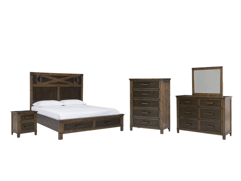 Wyattfield Two-Tone Panel Storage Bedroom Set