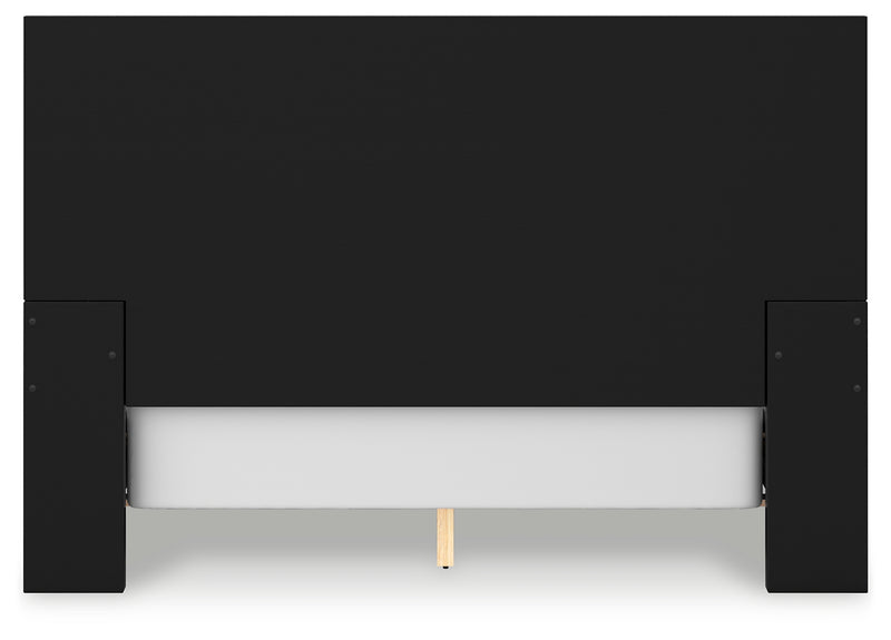 Londer Black Queen Panel Bed