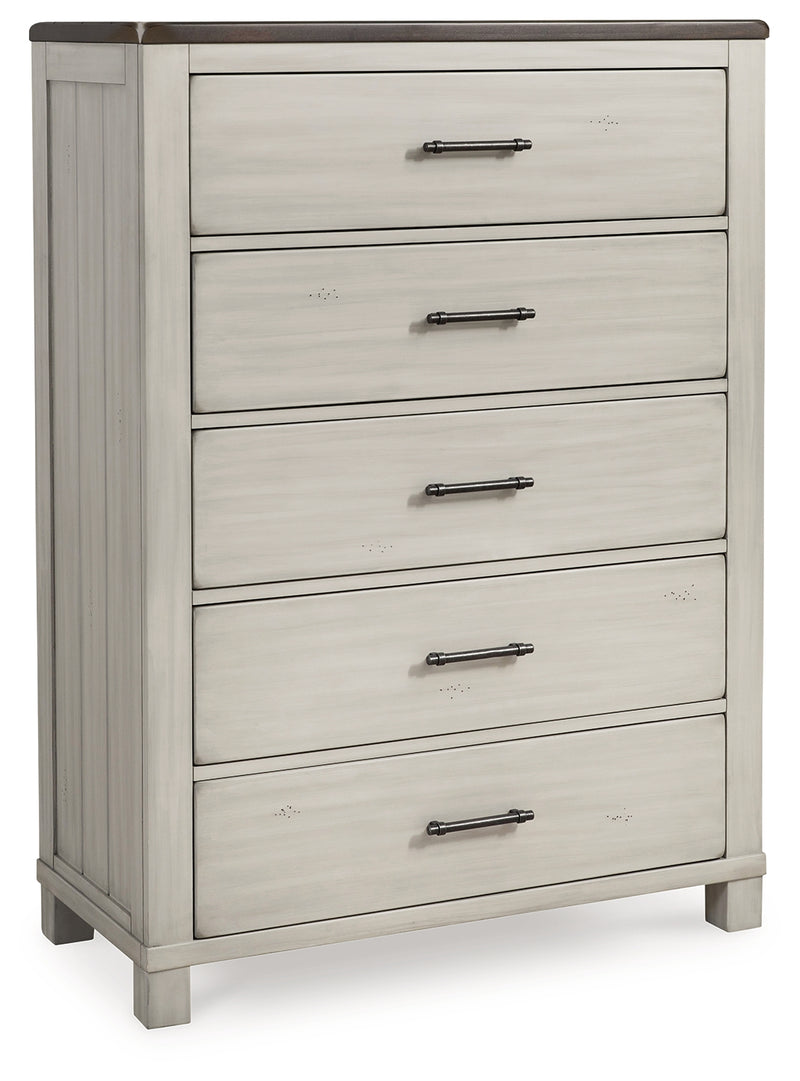 Darborn Gray/brown Chest Of Drawers