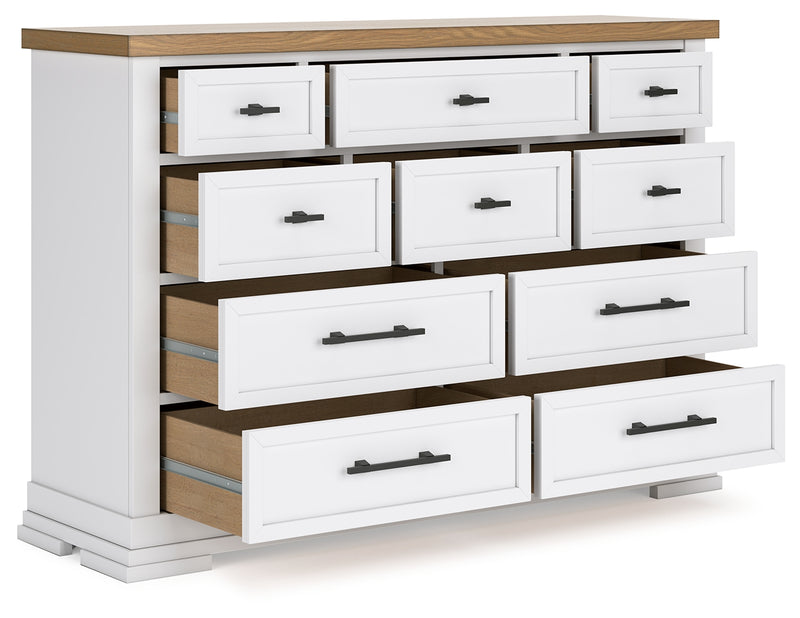 Ashbryn White/natural Dresser