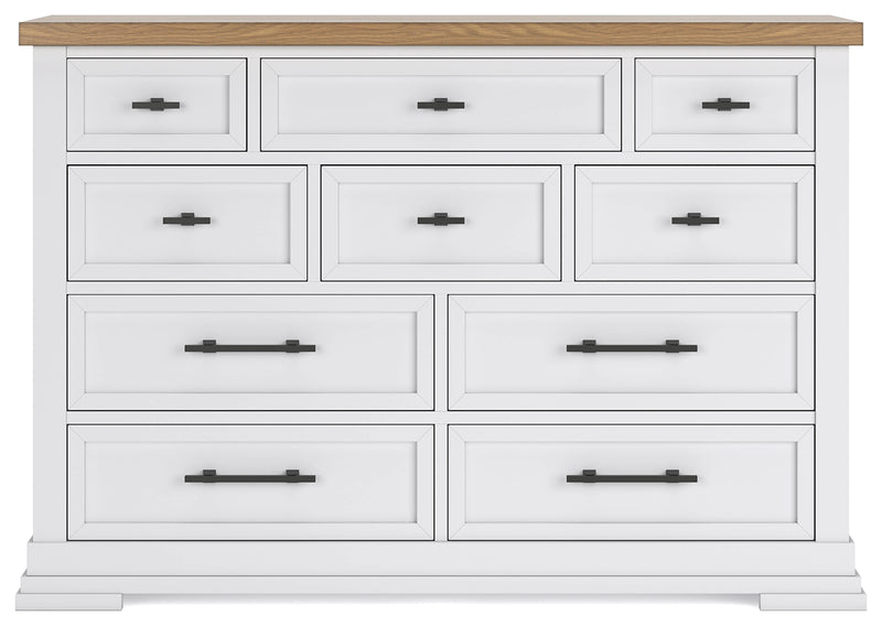 Ashbryn White/natural Dresser