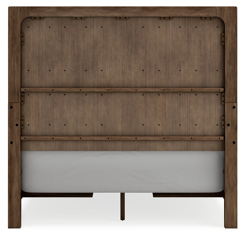 Cabalynn Light Brown Queen Panel Bed With Storage