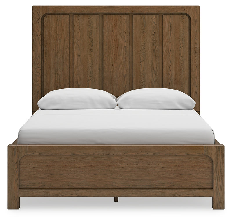 Cabalynn Light Brown Queen Panel Bed With Storage