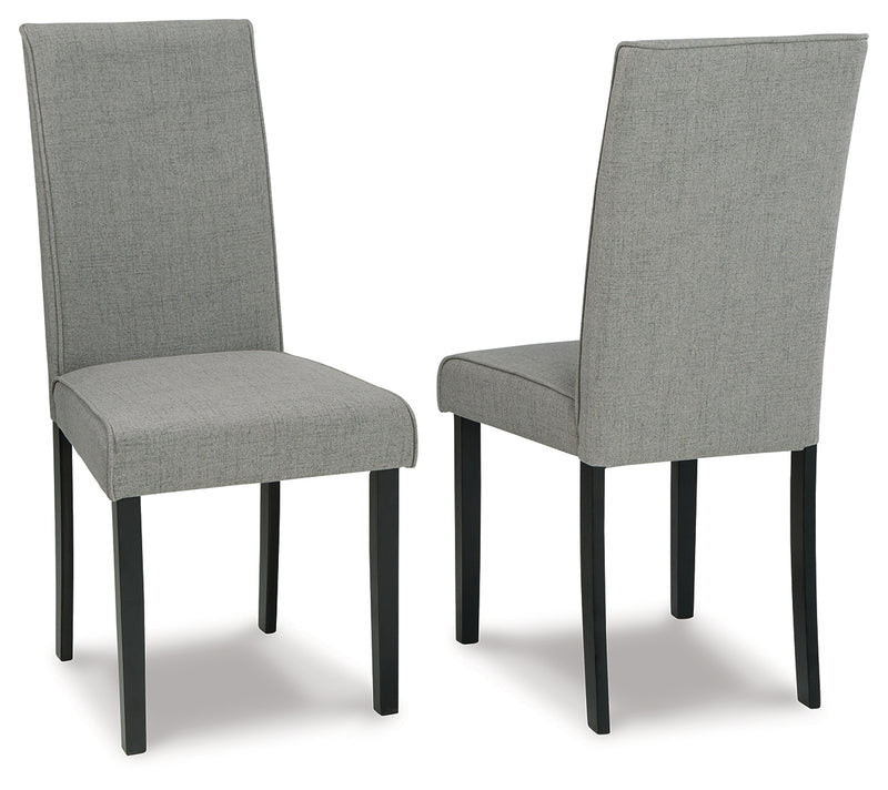 Kimonte Dark Brown/gray 2-Piece Dining Room Chair