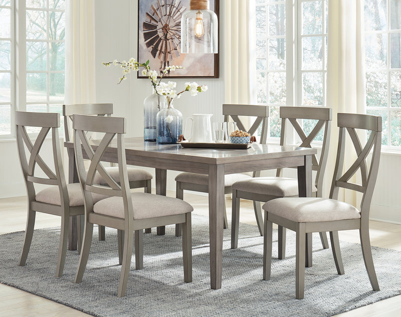 Parellen Gray Rectangular Dining Room Set