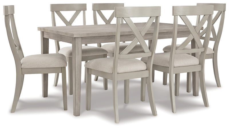 Parellen Gray Rectangular Dining Room Set