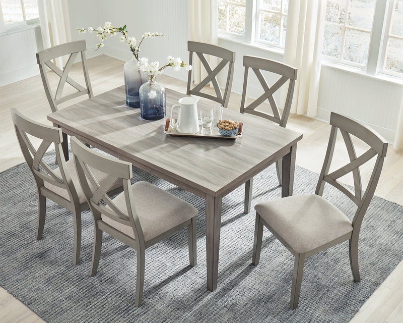 Parellen Gray Rectangular Dining Room Set