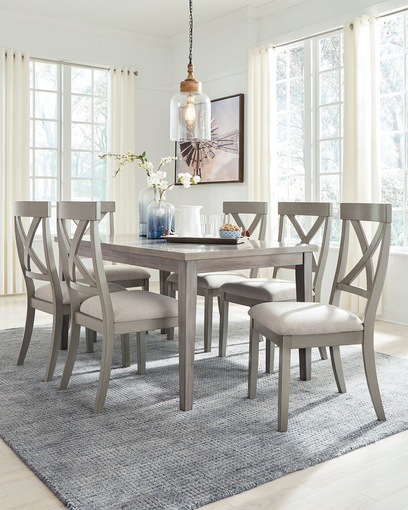 Parellen Gray Rectangular Dining Room Set