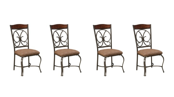 Glambrey Brown 4-Piece Dining Room Chair