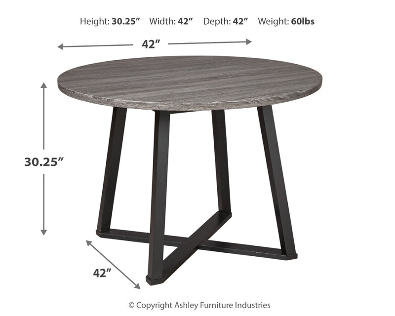 Centiar Black Dining Table And 4 Chairs