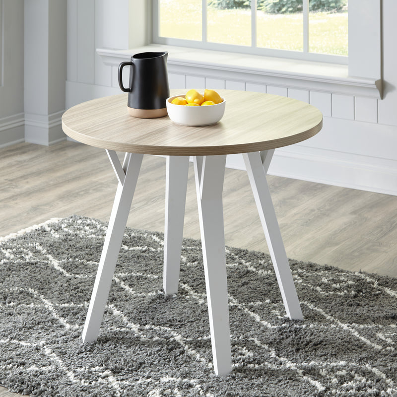 Grannen White Natural Dining Table