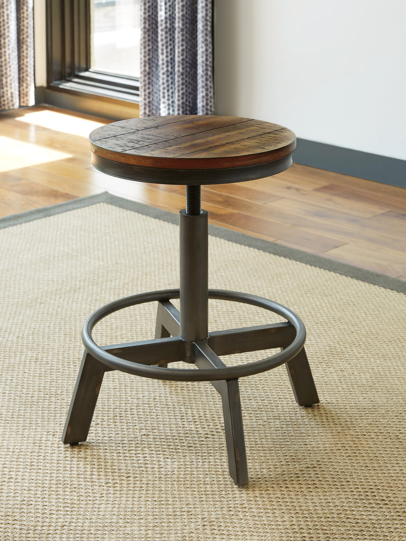 Torjin Brown Gray Counter Height Dining Table And 2 Barstools