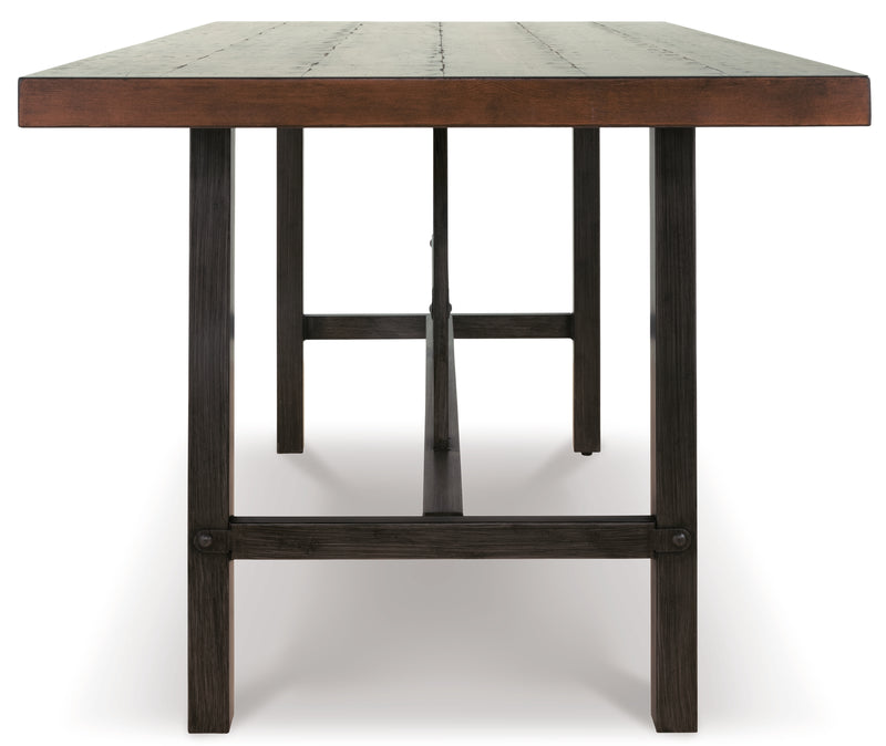 Kavara Medium Brown Counter Height Dining Table