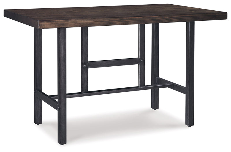 Kavara Medium Brown Counter Height Dining Table