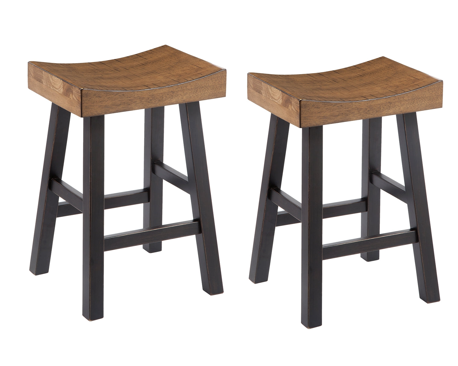 Glosco Medium Brown/dark Brown 2-Piece Bar Stool PKG000048 - D548-024 | D548-024