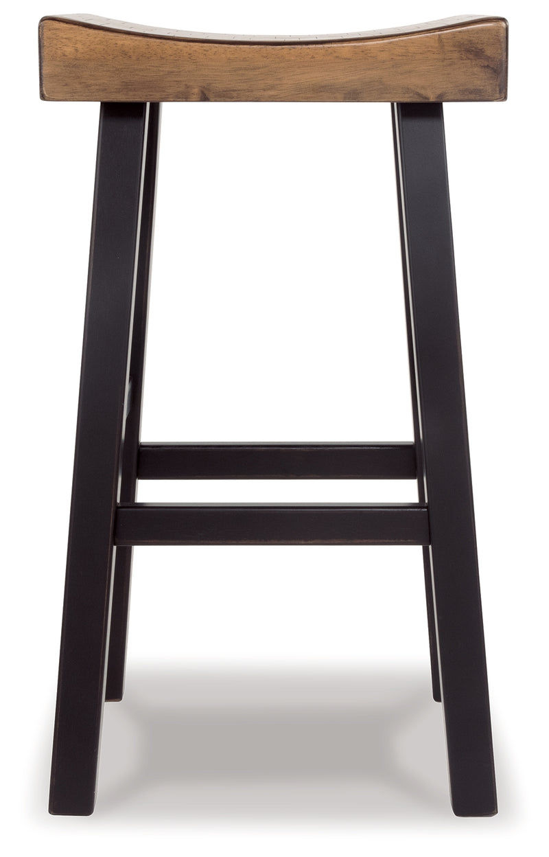 Glosco Medium Brown Dark 2-Piece Bar Stool