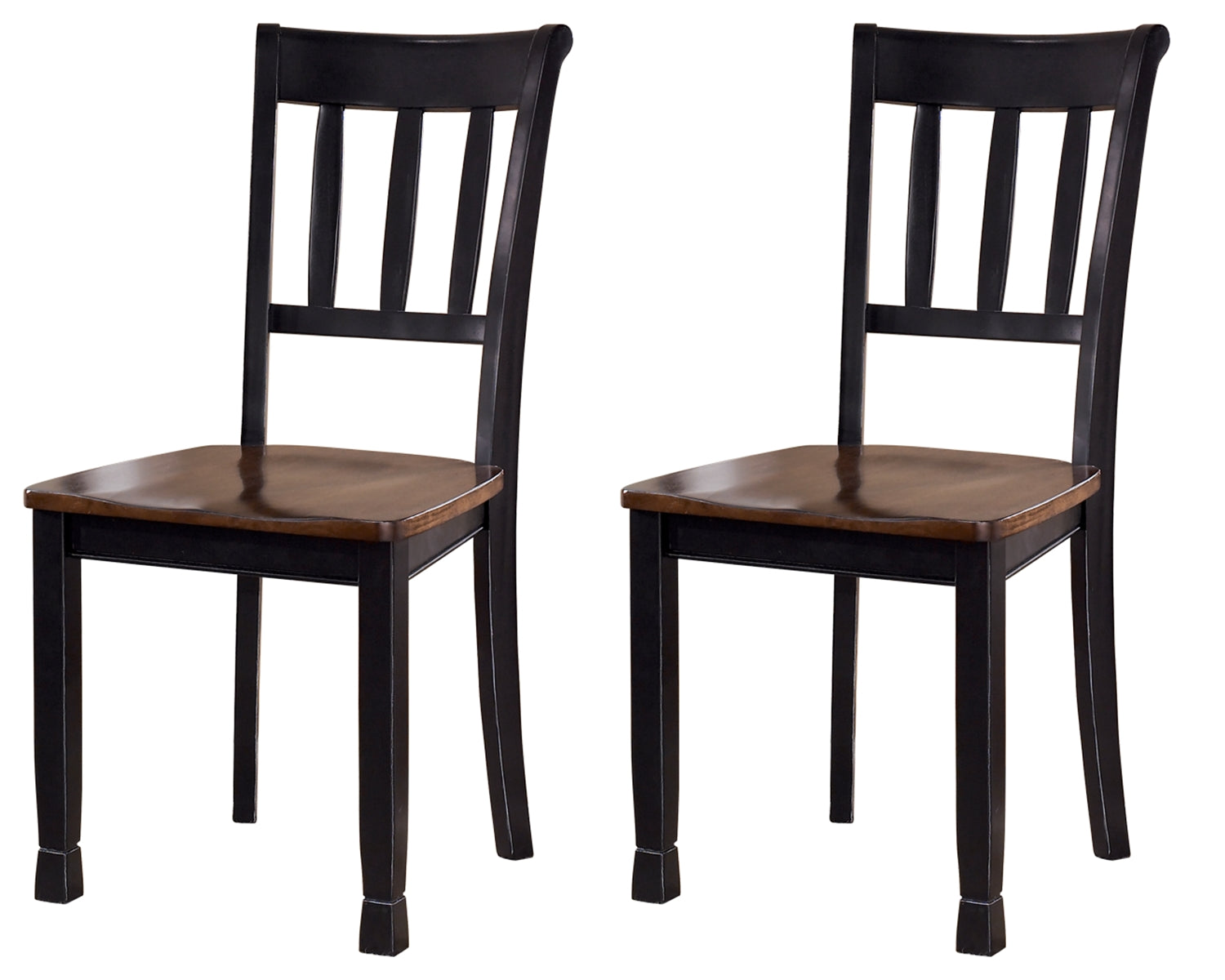 Owingsville Black Brown 2-Piece Dining Room Chair