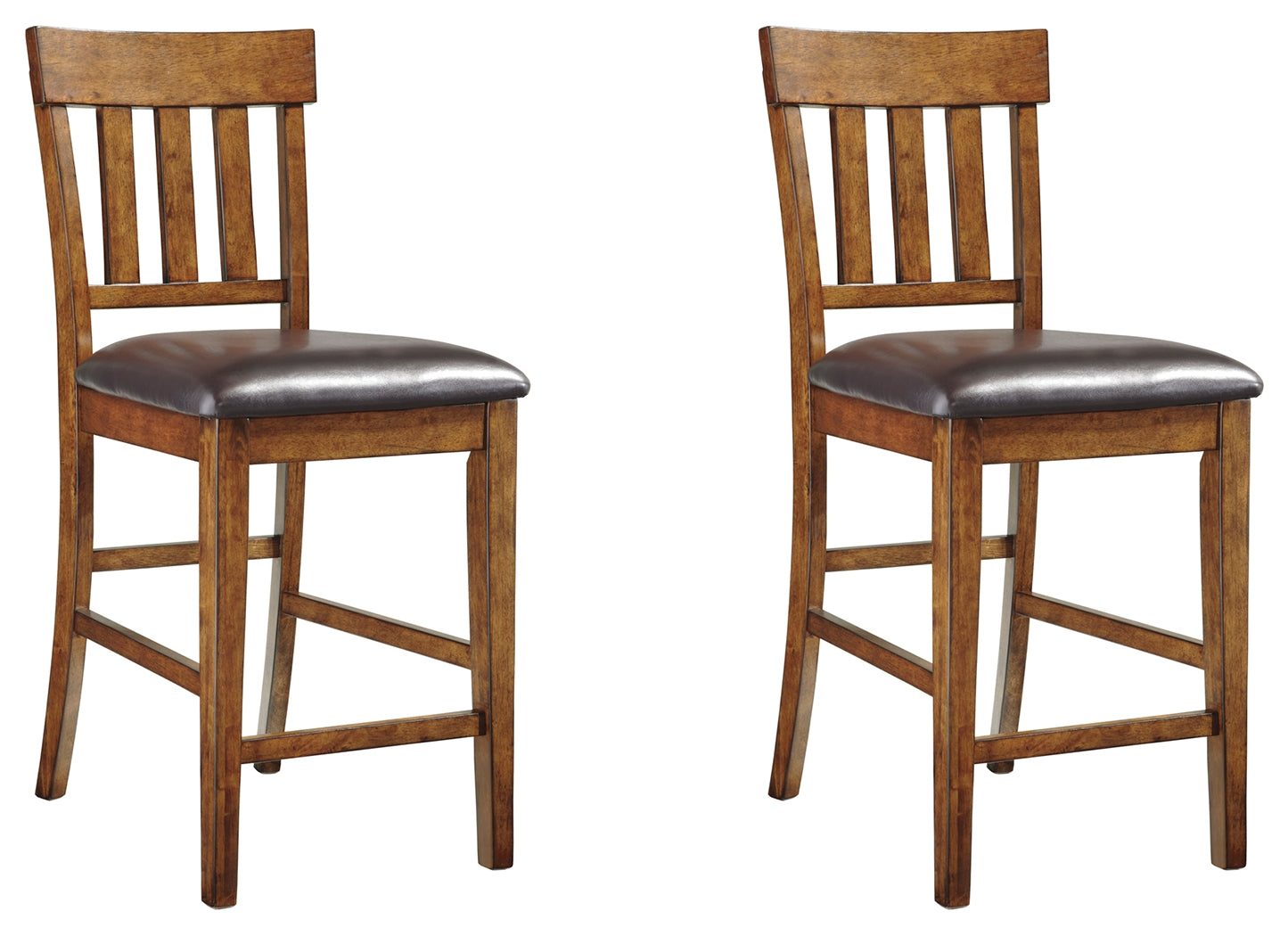 Ralene Medium Brown 2-Piece Bar Stool