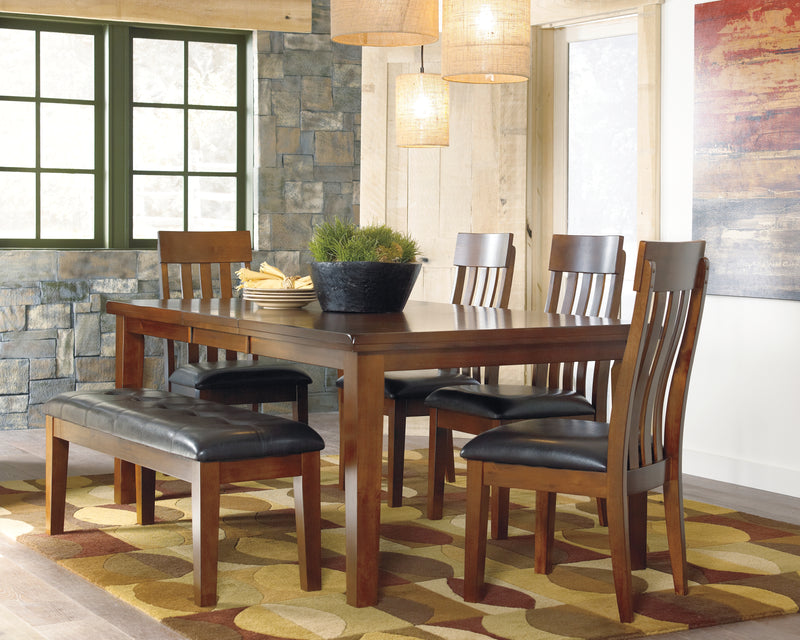 Ralene Medium Brown Rectangular Dining Room Set