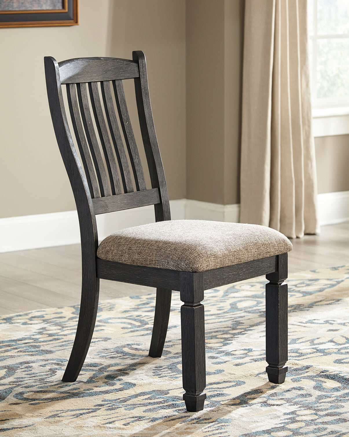 Tyler Creek Black Grayish Brown Dining Chair