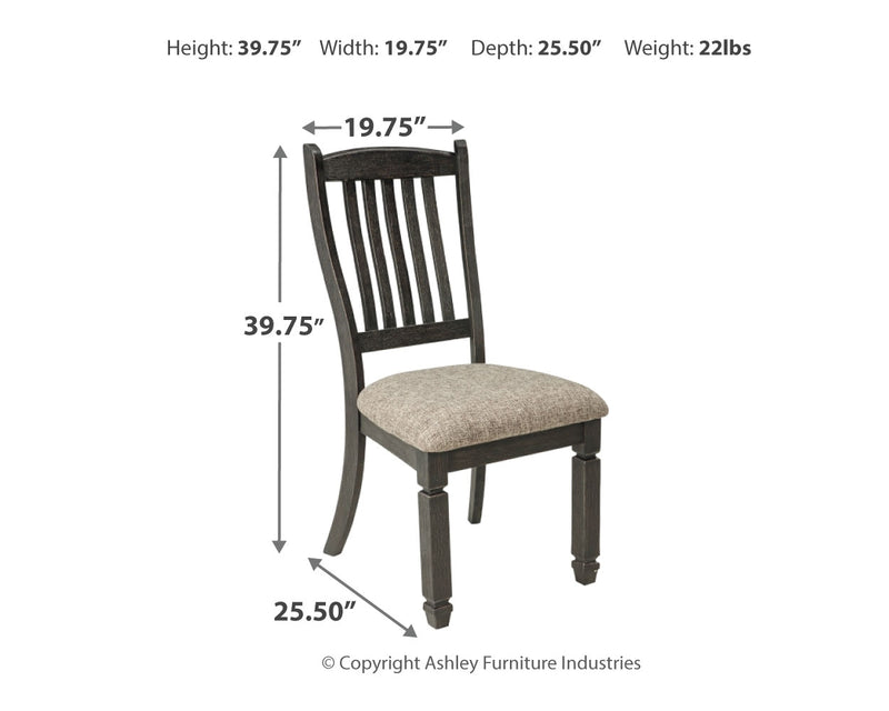 Tyler Creek Black Grayish Brown Dining Chair