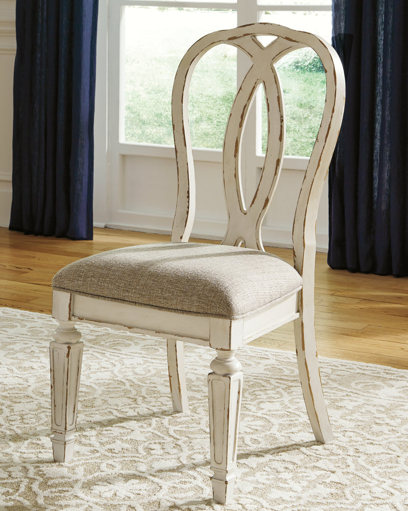 Realyn Chipped White Dining Chair D743-01