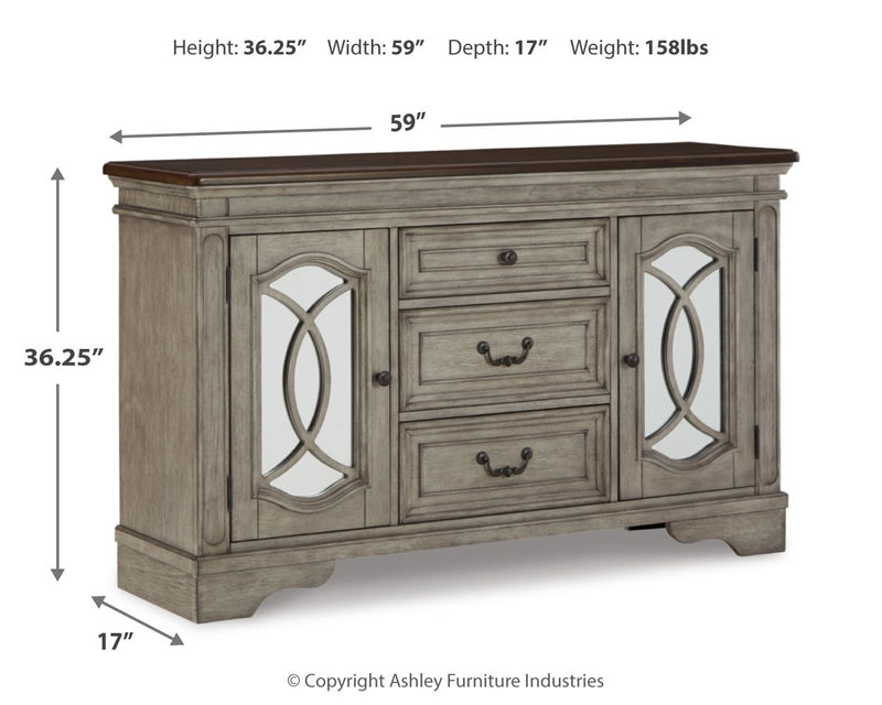 Lodenbay Antique Gray Counter Height Dining Table And 4 Barstools With Storage