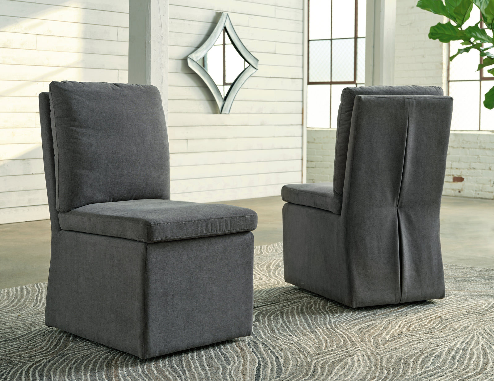 Krystanza Charcoal Dining Chair