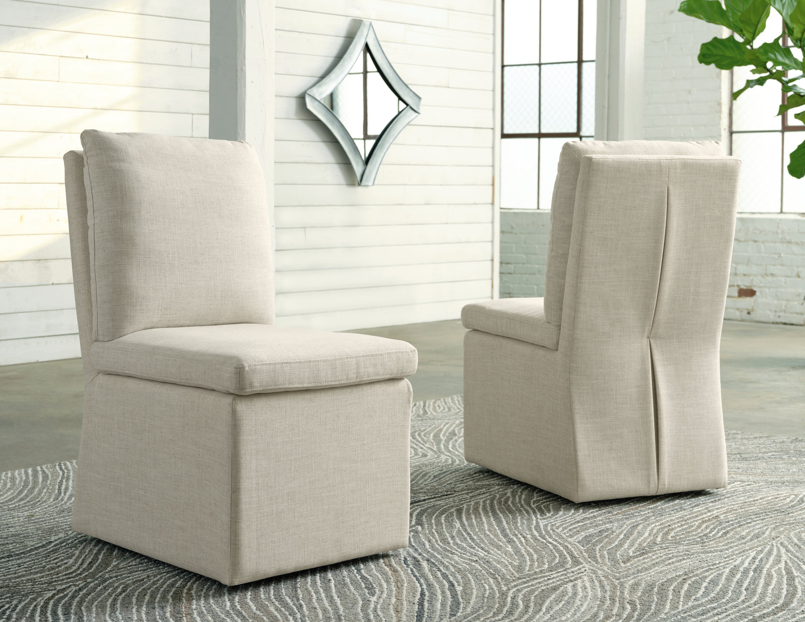 Krystanza Oatmeal Dining Chair