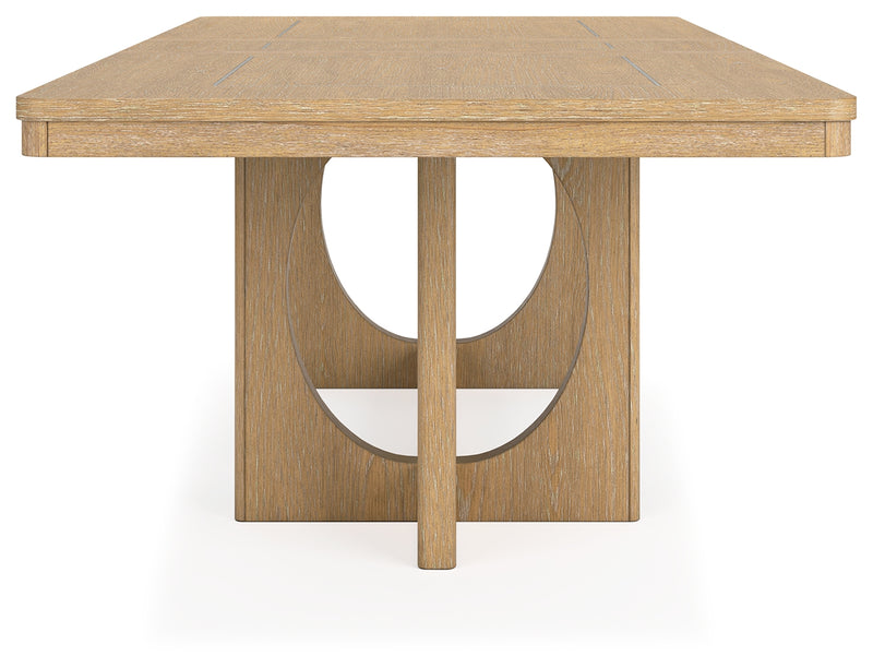 Rencott Light Brown Dining Extension Table