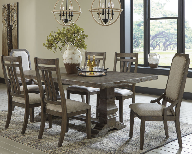 Wyndahl Rustic Brown Rectangular Dining Room Set